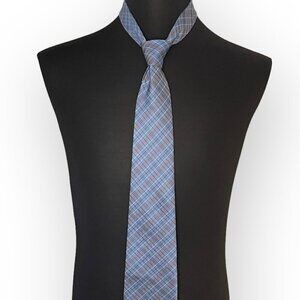 Georgio Armani Blue Striped Silk Suit Tie